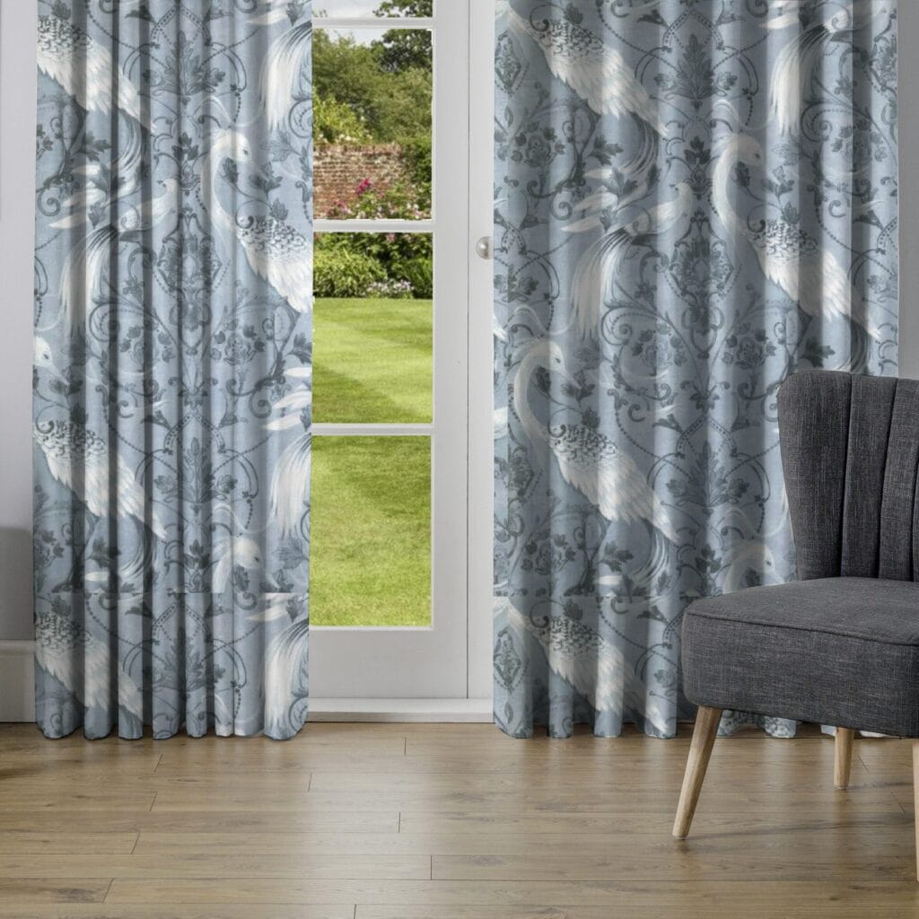 Laura Ashley Tregaron Midnight Blue Curtains