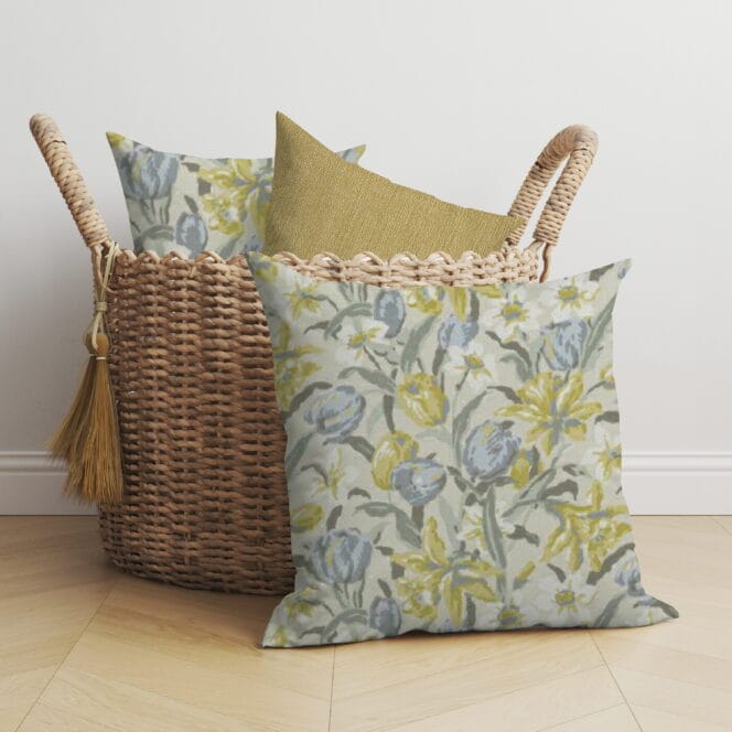 Laura Ashley Tulips Gold Cushion