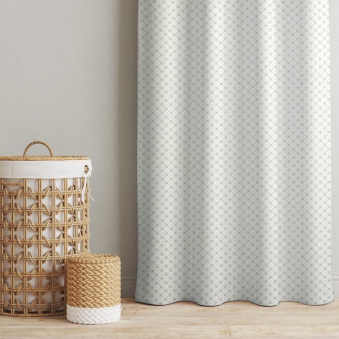Laura Ashley Wickerwork Dove Grey Curtains
