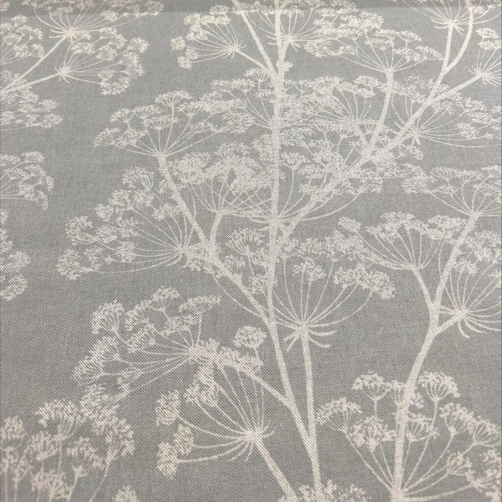 Sewing House Cow Parsley Soft Grey Curtains