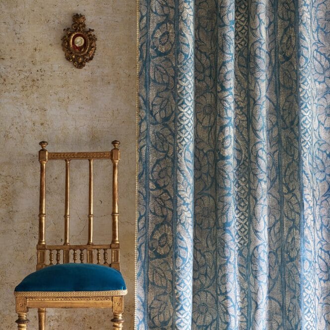 Lewis & Wood Kashmiri Marmara Gold Curtains
