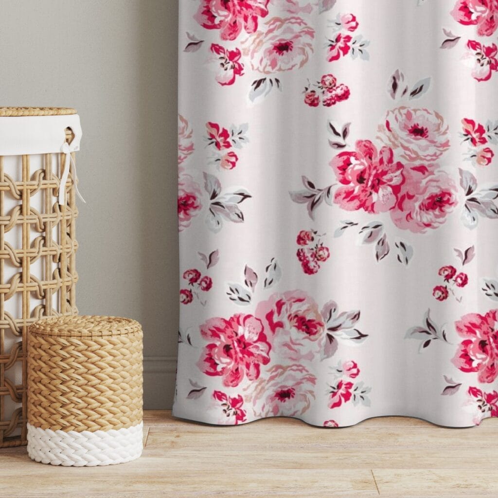 Cath Kidston Brampton Bunch Raspberry Curtains