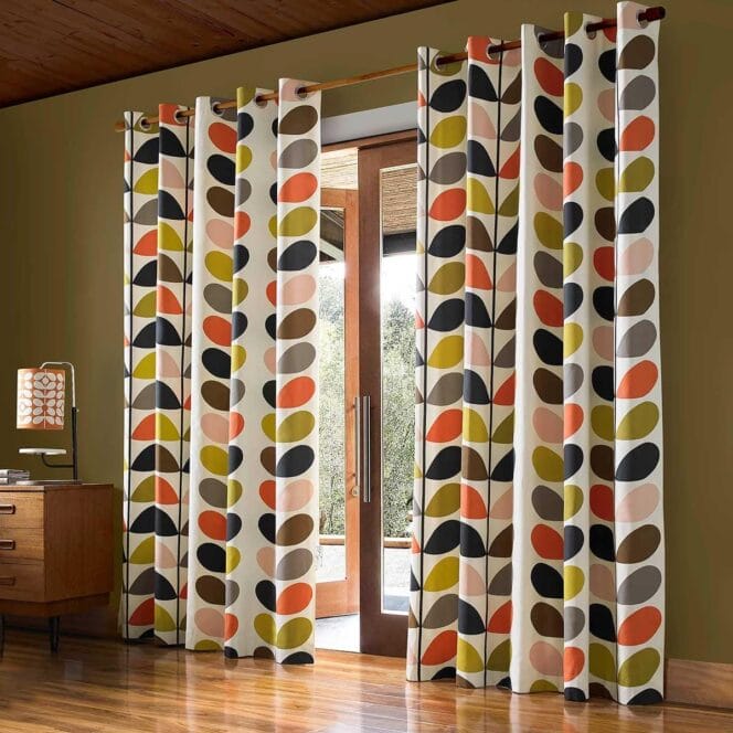 Orla Kiely Multi Stem Tomato Curtains
