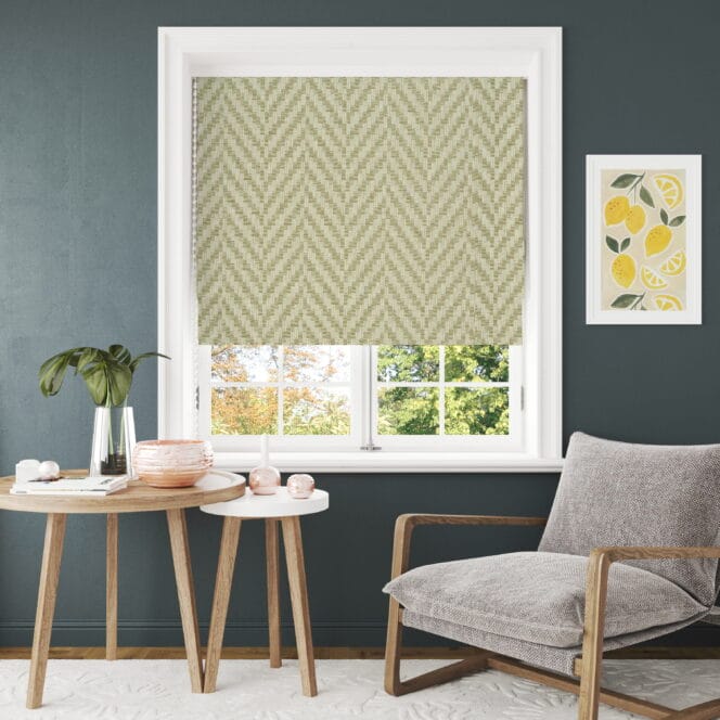 Rattan Basil Roman Blind