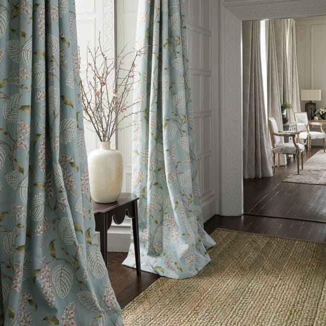 Colefax and Fowler Atwood Old Blue Curtains