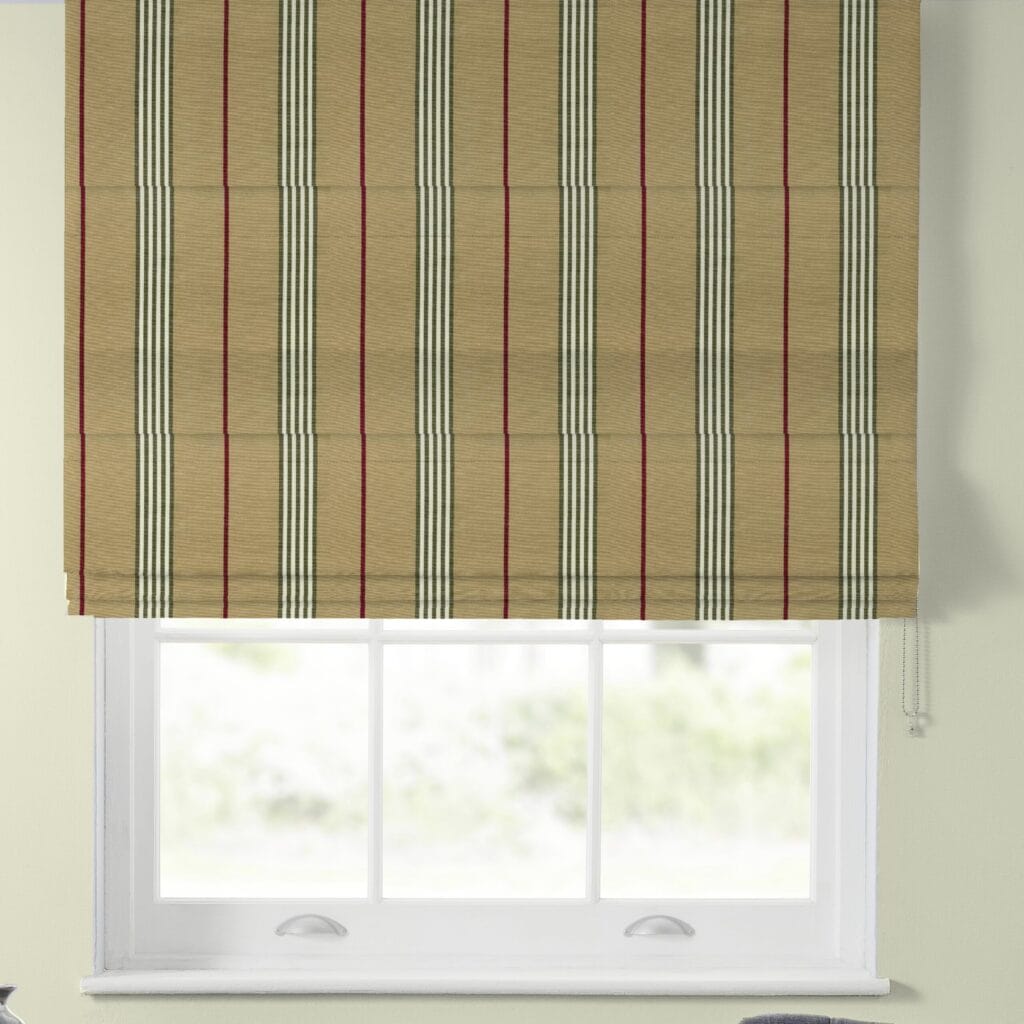 Ian Mankin Gallery Stripe Rustic Roman Blind