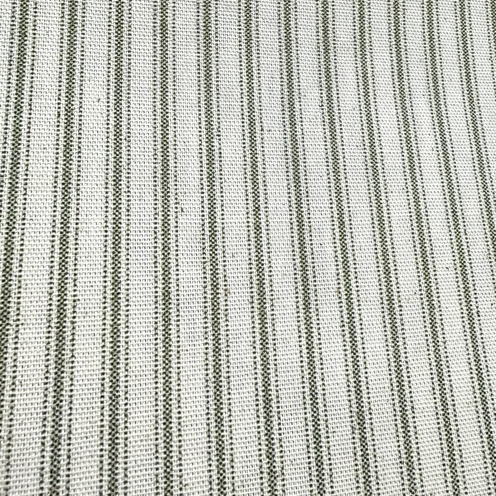 Sewing House Ticking Stripe Sage Roman Blind